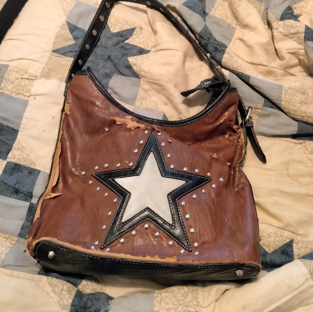 Star of Texas leather purse.